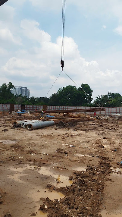 How to unloading sheet pile part 1 #pilingequipment #pilingwork #sheetpile