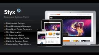 Preview Styx Responsive Design for Business Portfolio Word screenshot 4
