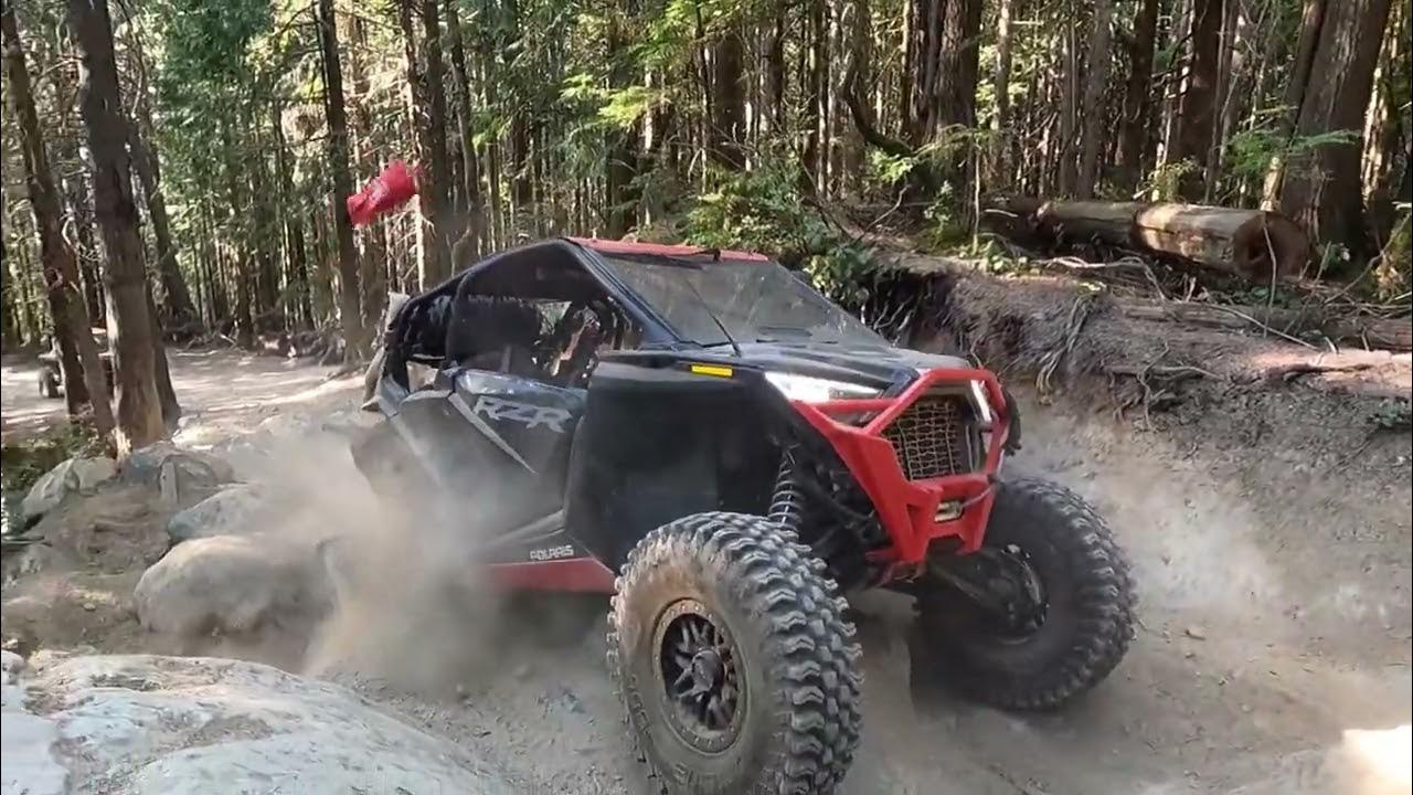 Walker Valley ORV Washington Ron's Run rock obstacle warm fall day and