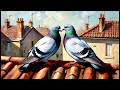 ART MEDIA Голуби целуются на крыше 