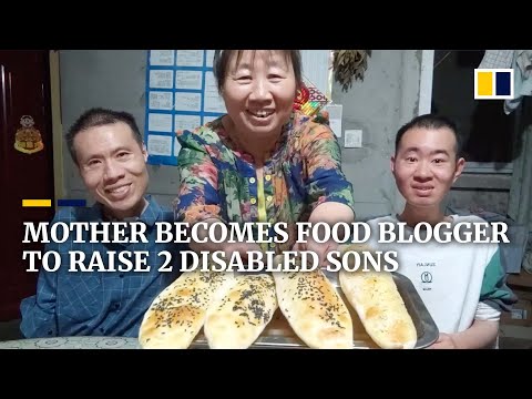 Chinese mother becomes food blogger to raise 2 disabled sons