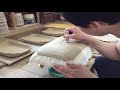 【porcelain】Make a large rectangular plate /【陶芸】長方皿(大)の制作