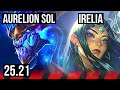 AURELION SOL vs IRELIA (TOP) | 1500+ games | EUW Master | 25.21