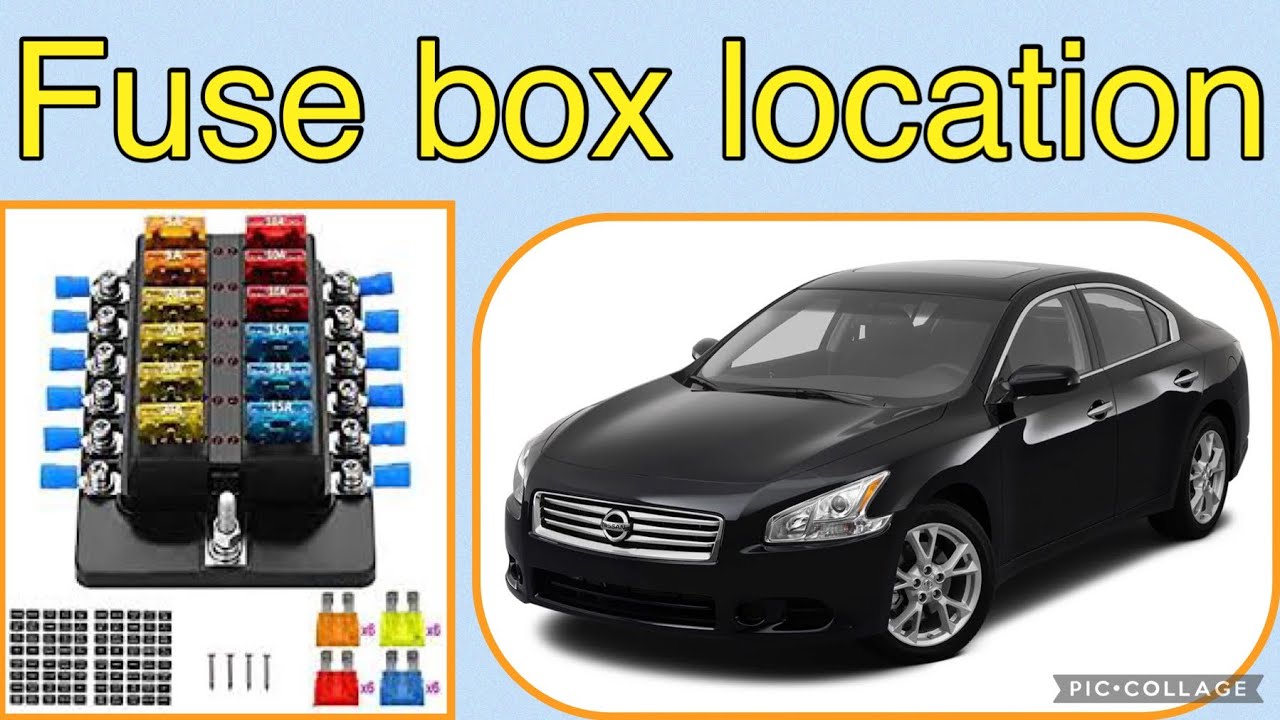 The fuse box location on a 2012 Nissan Maxima