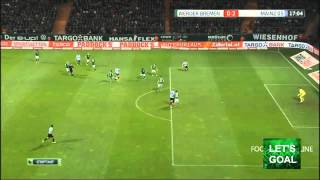 Shinji Okazaki 17' Werder Bremen - Mainz 05 24/11/13