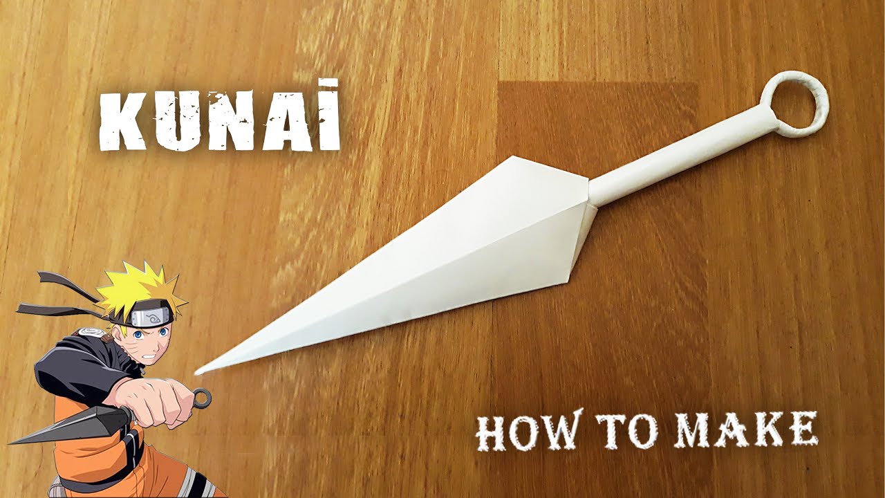 KaĞittan Kunaİ Yapimi How To Make A Paper Kunai Youtube