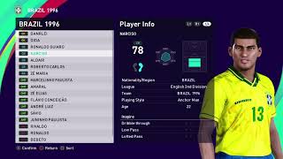 BRAZIL 1996  - ATLANTA 1996 OLYMPIC GAMES - GROUP D - PES 2021 PS4