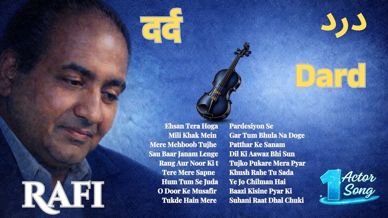 Blue Mood Romance by Mohammed Rafi  Sad Songs | Puraane Gaane