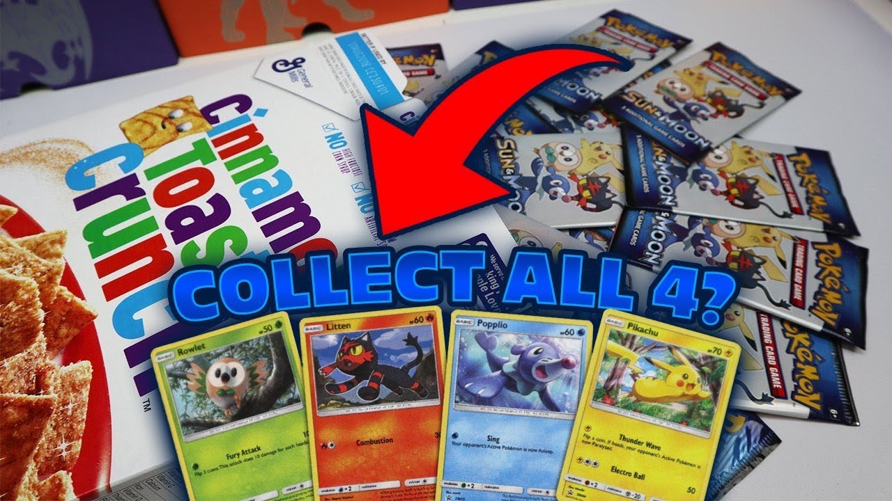 CEREAL BOX POKEMON CARDS!? 2 HOLOS 1 PACK!? YouTube
