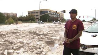 Driver says he swam to safety after Douglas County storm flooded intersection