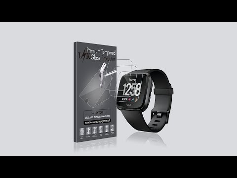 LK Tempered Glass Screen Protector Installation for Fitbit Versa Watch