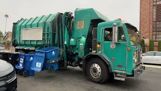 L.A. 2005 Diesel Peterbilt Octo Amrep 320 tacking a recycle route