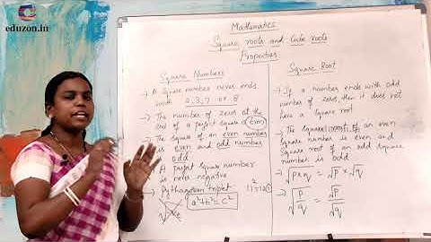 Square Roots and Cube Roots | 8th Class Mathematics