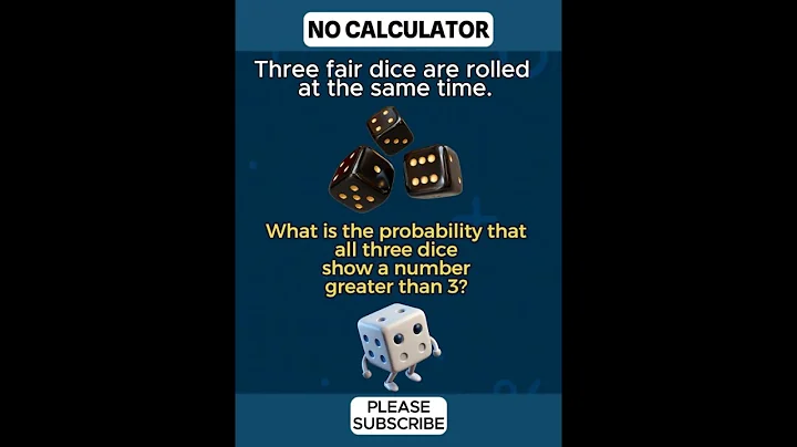 Probability of Rolling High with Three Dice 🎲
