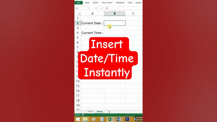 Current Date and Time Shortcut in Excel | Quick Keyboard Tips