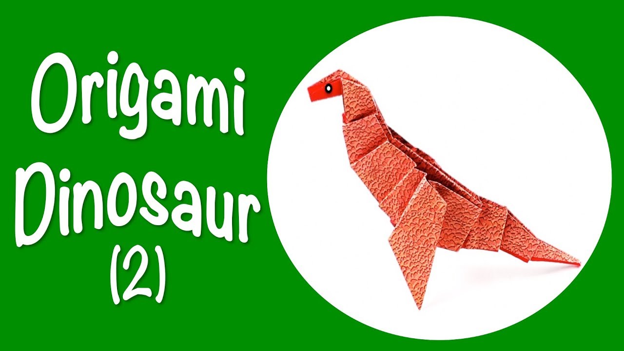 Cute Origami Dinosaurs (2) 🐉 DIY Fun Toys for Babies, Kids and Children 💕 Paper Craft Timelapse