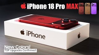 FIRST LOOK Apple iPhone 18 Pro MAX BOLD Coffee Purple and Burgundy Color Options