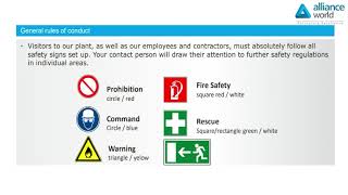 Unit-III Visitor safety instructions video