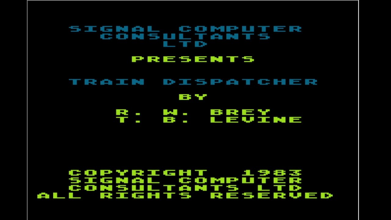 Bill Plays Atari Trains Episode #1 - an experimental first go on Atari 8 Bit Train Dispatcher