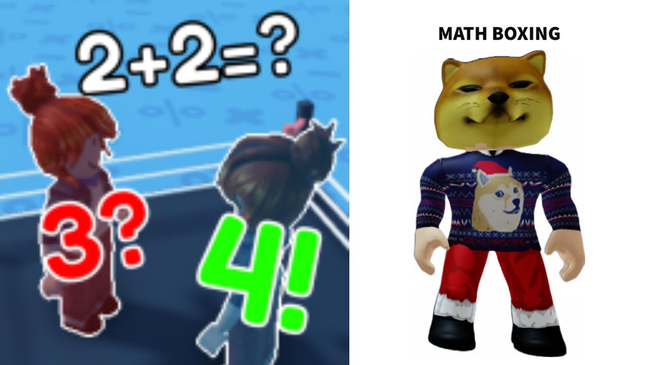 Roblox math boxing is FUN!#roblox #SillypupGaming