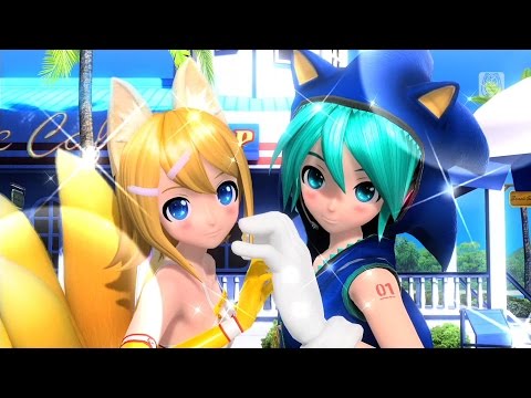 【初音ミク・鏡音リン】サマーアイドル【Project DIVA FT】
