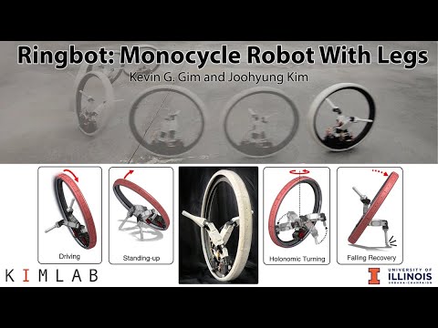 Ringbot: Monocycle Robot with Legs