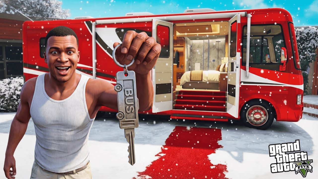 Franklin Bought The Most Expensive Luxurious Bus Ever In Gta 5 (MODS)