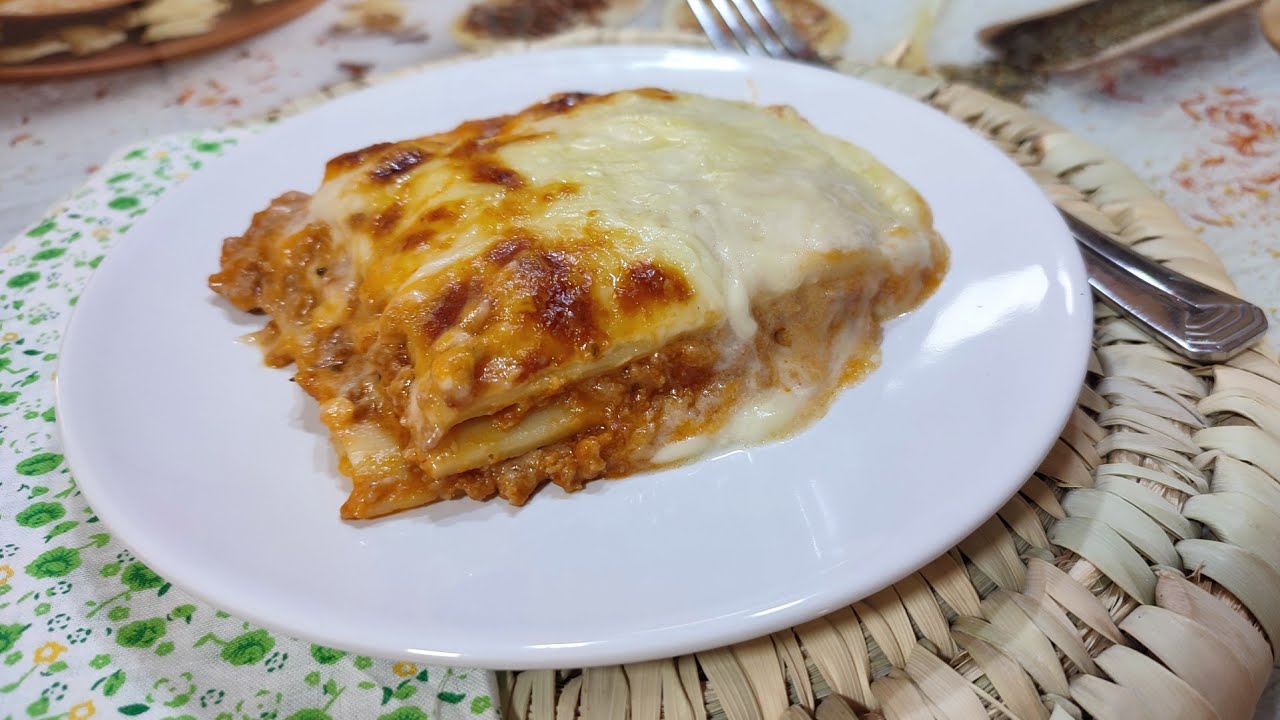 LASAÑA RELLENA DE CARNE, espectacular con Mambo!!