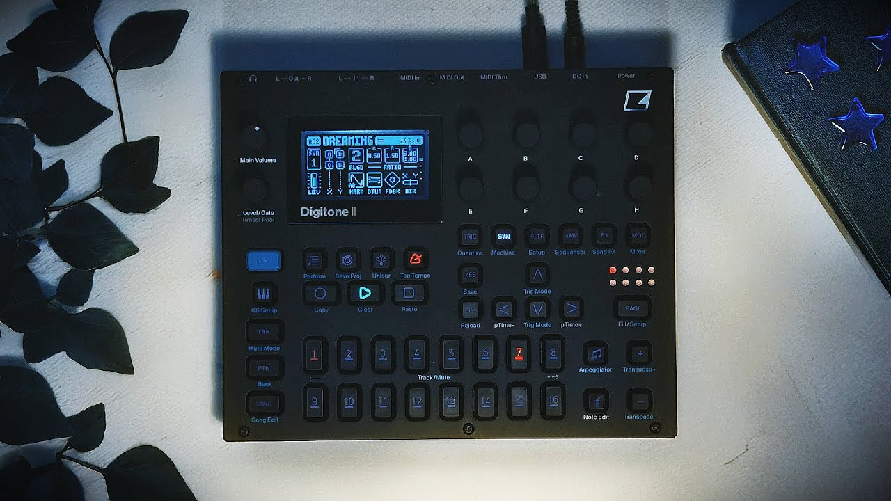 dreaming • elektron digitone II { relaxing ambient drone } - YouTube