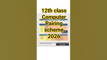 12th Class Computer Pairing Scheme 2026 | 2nd Year Computer Scheme Punjab Boards