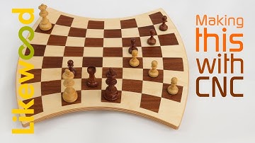 Chess board special shape made with CNC