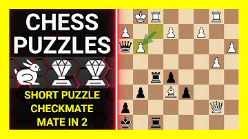 Chess Puzzles to Practice. Themes: Short puzzle, Checkmate, Mate in 2. Learn Chess