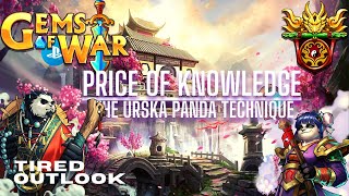 Gems of War | Price of Knowledge | The Urska Panda Technique | (team and gameplay)