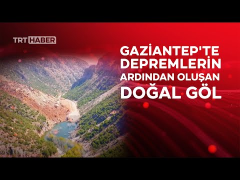 Depremde doğal göl oluştu