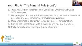Because Every Body Dies: Your Funeral Planning Rights and Options