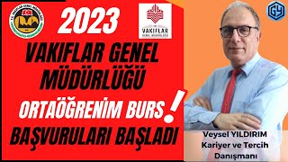 Burs Başvurulari Başladi Vakıflar Genel Müdürlüğü Ortaöğrenim İlkokul Orta Okul Lise 9 Ay