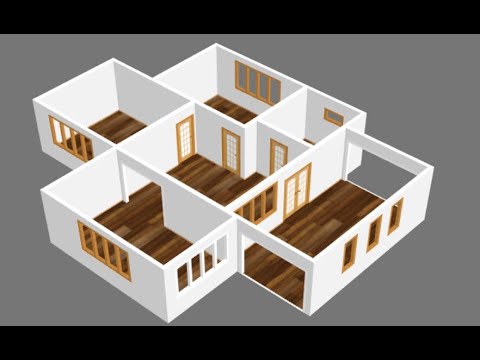 Small House Plan 1000 Sq Ft 2 Bedroom With American Kitchen 19 Youtube