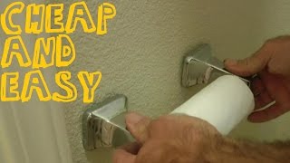How To Fix A Loose Toilet Paper Holder Or Towel Rack