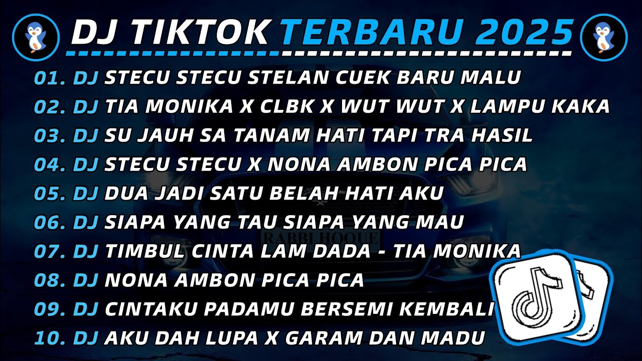 DJ TIKTOK TERBARU 2025 🎧 DJ STECU STECU STELAN CUEK BARU MALU 🎵 DJ TIA MONIKA X CLBK X WUT WUT VIRAL