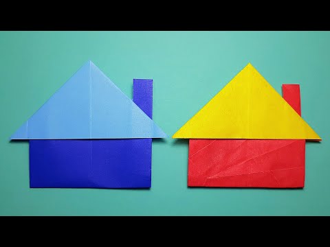 Origami HOUSE (Tutorial)/How To Make A Paper House