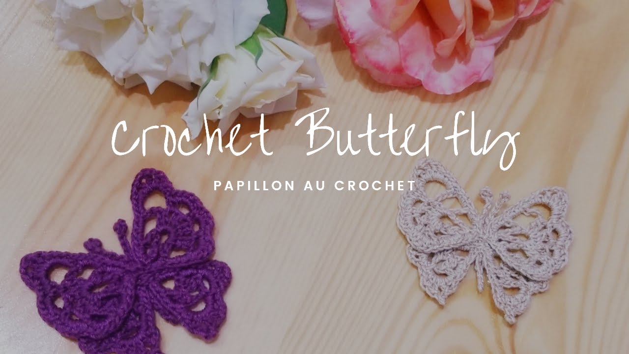 Applique Papillon Dentelle tuto au crochet | Lace Butterfly Crochet easy tutorial