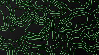 1-Hour Worship Background | Seamless Topographic Motion Loop for Church Services | Green on Black
