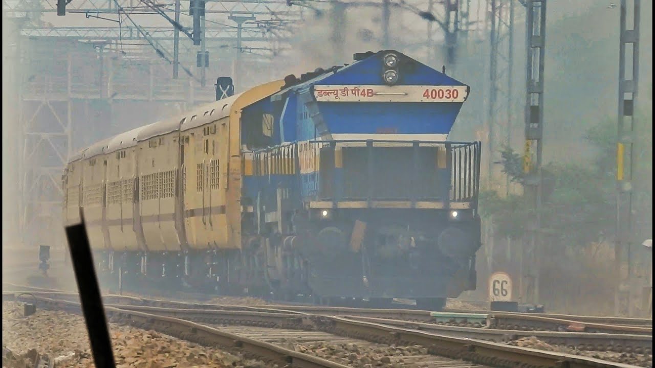 FIRST RUN AFTER LOCKDOWN BIKANER INTERCITY & HCPV TRAIN IN HIGH SPEED FULLY ACTION
