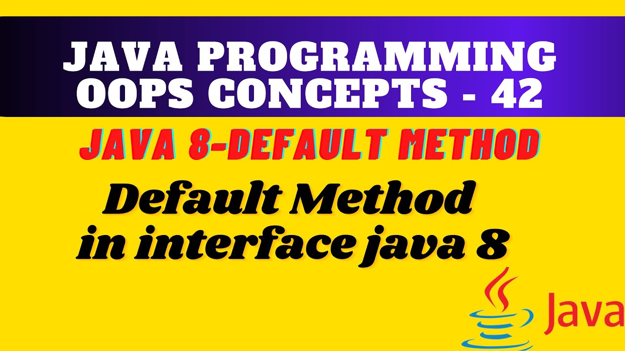 Default Method in Java in interface || java interface default method vs ...