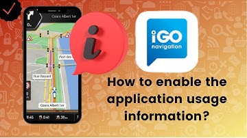 How to enable the application usage information function in IGO Navigation?
