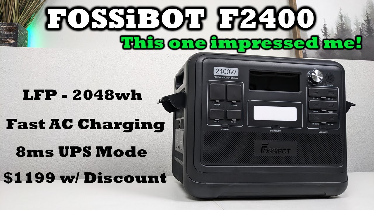 Fossibot F2400 Solar Power Station Review 