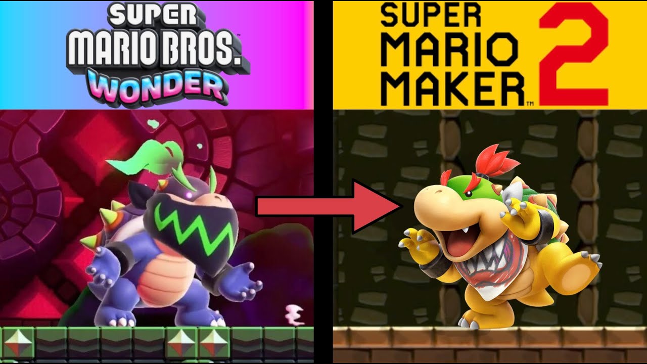 REMASTERING My REMASTER Of EVERY Wonder Bowser Jr. Fight In Mario Maker 2