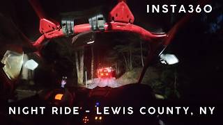 Night Ride Lewis County, NY @insta360