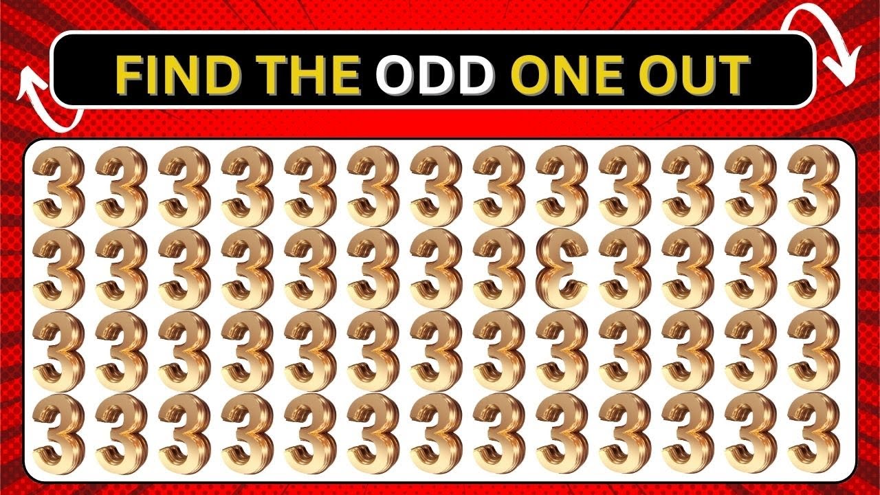 Odd One Out Challenge! Can You Spot the Difference? - YouTube