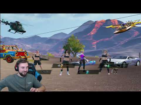 رايدن يدخل عشوائي مع سكواد بنات محترفات Pubgmobile